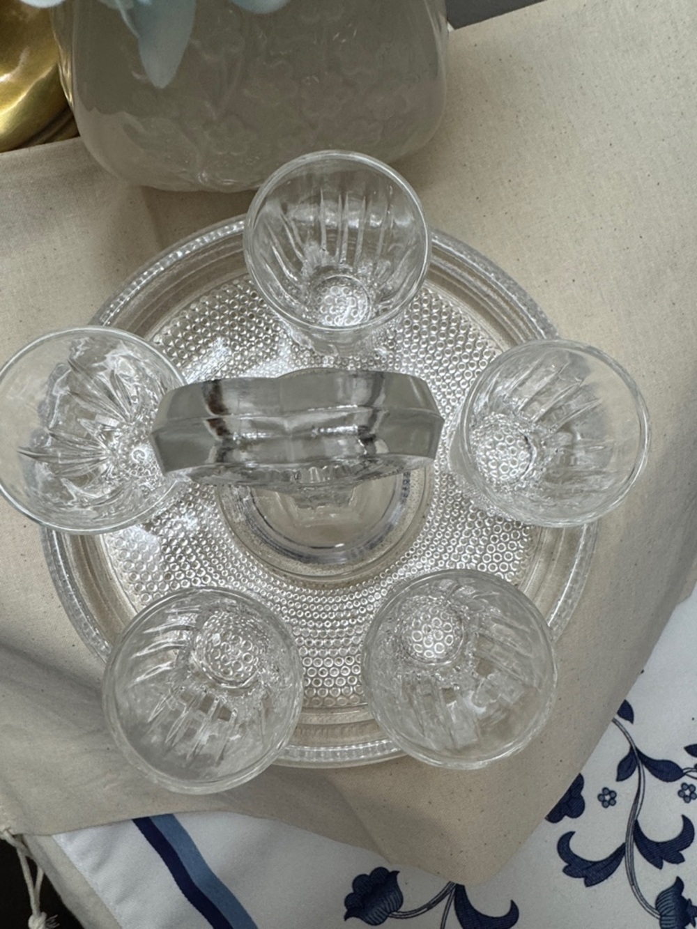 Vintage Smith Glass 1940's Hobnail & Federal Glass Shot (5) glasses - Picture 2 of 14